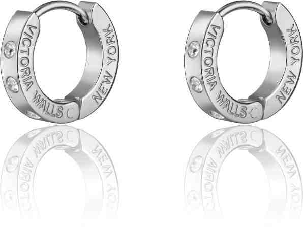 Victoria Walls Ocelové kruhové náušnice s krystaly VE1112S + 2 měsíce na vrácení zboží