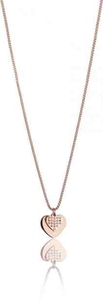Victoria Walls Romantický bronzový náhrdelník s krystaly VN1093R + 2 měsíce na vrácení zboží