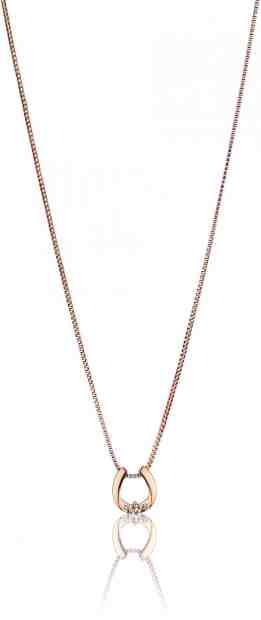 Victoria Walls Elegantní bronzový náhrdelník pro štěstí VN1092R + 2 měsíce na vrácení zboží