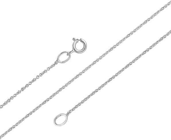 Brilio Jemný řetízek z bílého zlata Anker ANKER020_W 40 cm + 2 měsíce na vrácení zboží