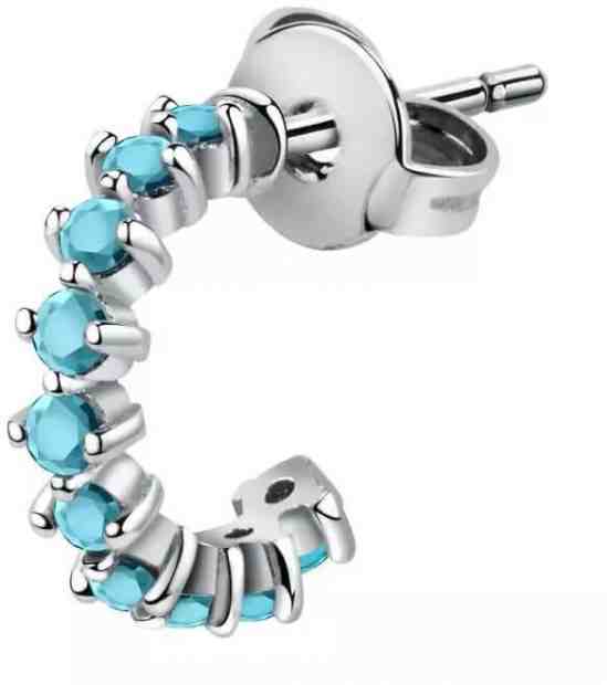 La Petite Story Hravá single náušnice s modrými krystaly LPS02ARQ153 + 2 měsíce na vrácení zboží