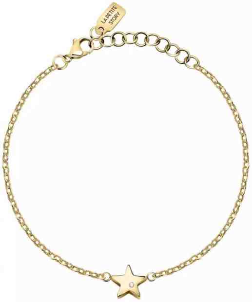 La Petite Story Pozlacený ocelový náramek s hvězdičkou Friendship LPS05ARR67 + 2 měsíce na vrácení zboží