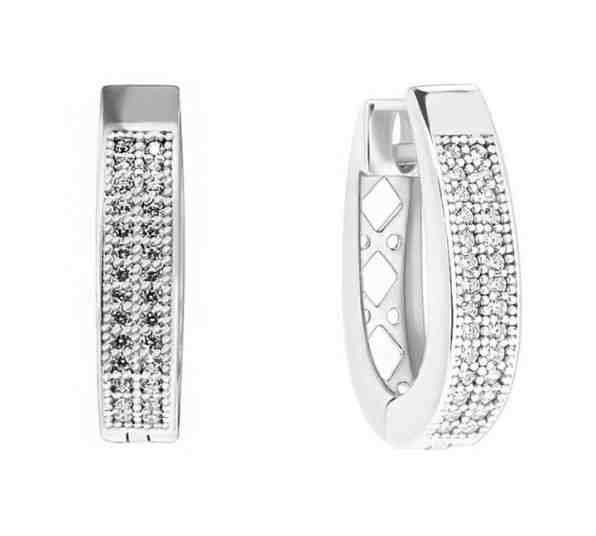 Brilio Silver Okouzlující stříbrné kruhové náušnice PE065 + 2 měsíce na vrácení zboží