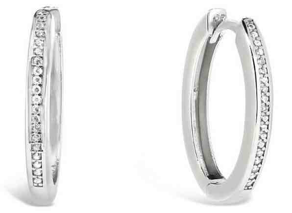 Brilio Silver Okouzlující stříbrné kruhové náušnice PE048 + 2 měsíce na vrácení zboží