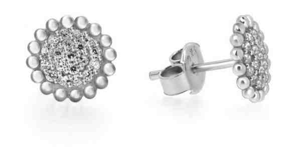 Brilio Silver Stříbrné náušnice se zirkony SILVER001 + 2 měsíce na vrácení zboží