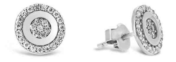 Brilio Silver Stříbrné náušnice se zirkony SILVER008 + 2 měsíce na vrácení zboží