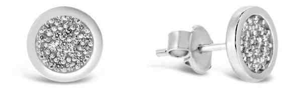 Brilio Silver Stříbrné náušnice se zirkony SILVER009 + 2 měsíce na vrácení zboží