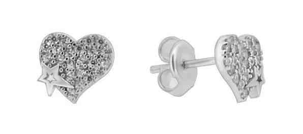 Brilio Silver Romantické stříbrné náušnice GOLD019 + 2 měsíce na vrácení zboží