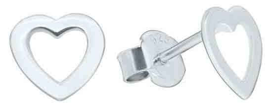 Brilio Náušnice z bílého zlata srdíčka GOLD004_AU_W + 2 měsíce na vrácení zboží
