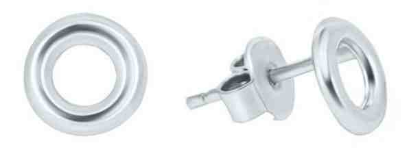 Brilio Náušnice z bílého zlata kroužky GOLD009_AU_W + 2 měsíce na vrácení zboží