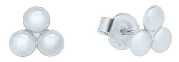 Brilio Minimalistické náušnice z bílého zlata GOLD015_AU_W + 2 měsíce na vrácení zboží