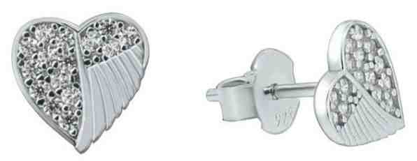 Brilio Náušnice z bílého zlata se zirkony GOLD046_AU_W + 2 měsíce na vrácení zboží