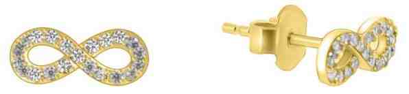 Brilio Náušnice ze žlutého zlata nekonečno GOLD050_AU_Y + 2 měsíce na vrácení zboží