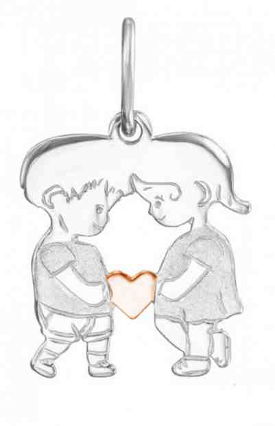 JVD Zamilovaný bicolor přívěsek Chlapec a dívka SVLP0591XH2BK00 + 2 měsíce na vrácení zboží