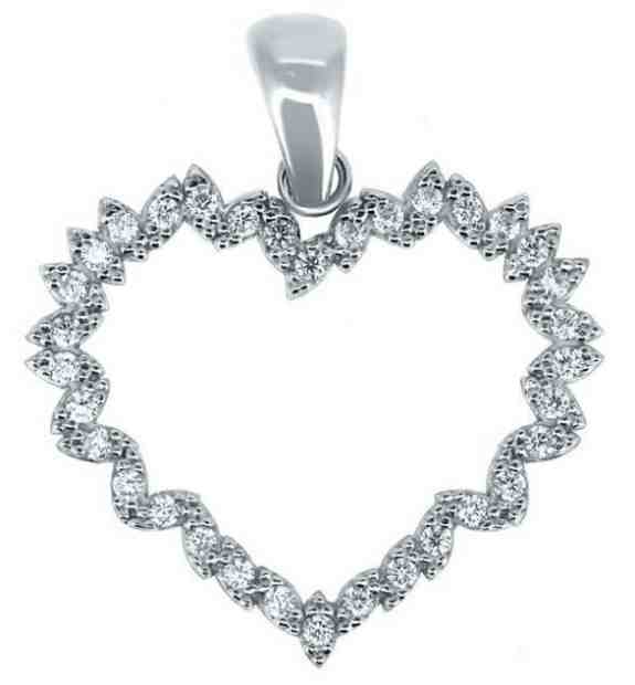 Brilio Třpytivý přívěsek z bílého zlata PENT023_AU_W + 2 měsíce na vrácení zboží