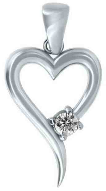 Brilio Romantický přívěsek z bílého zlata PENT024_AU_W + 2 měsíce na vrácení zboží