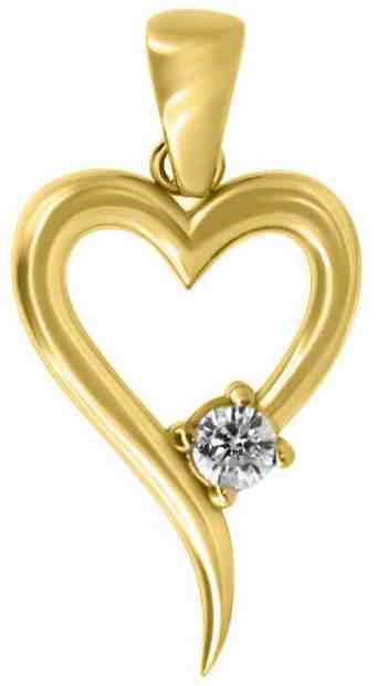 Brilio Romantický přívěsek ze žlutého zlata PENT024_AU_Y + 2 měsíce na vrácení zboží