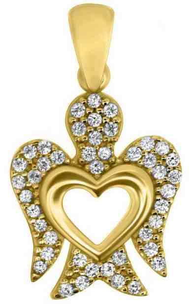 Brilio Přívěsek ze žlutého zlata Andělíček PENT062_AU_Y + 2 měsíce na vrácení zboží