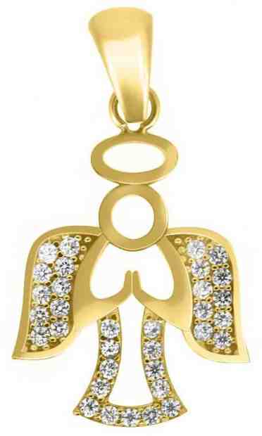 Brilio Úchvatný přívěsek ze žlutého zlata Andělíček PENT109_AU_Y + 2 měsíce na vrácení zboží