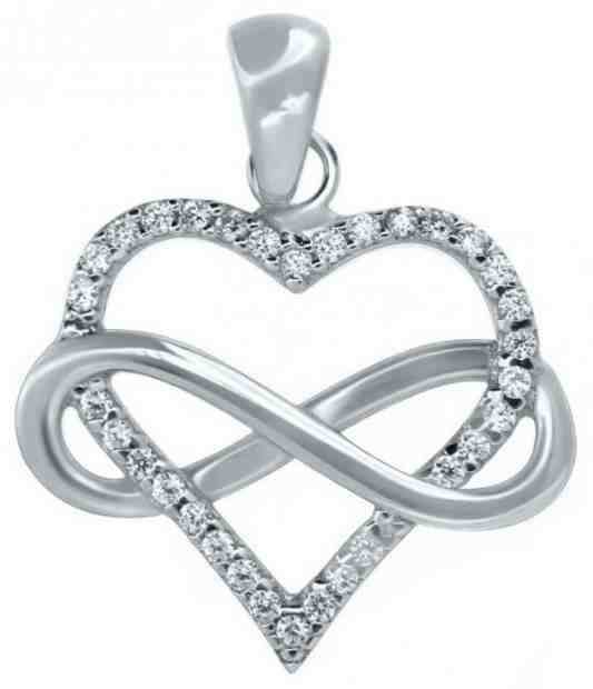 Brilio Nádherný přívěsek z bílého zlata PENT242_AU_W + 2 měsíce na vrácení zboží