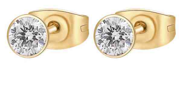 Brosway Třpytivé pozlacené náušnice z oceli Chakra BHKE049 + 2 měsíce na vrácení zboží