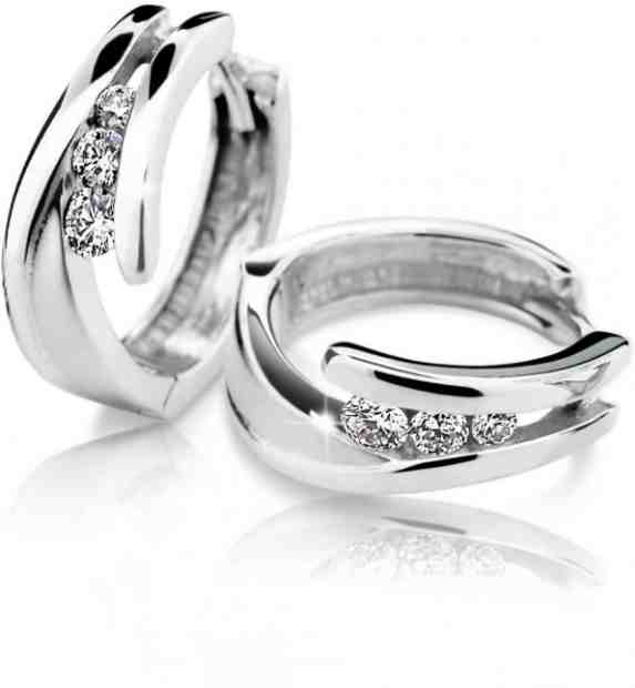Cutie Diamonds Půvabné kruhové náušnice z bílého zlata s brilianty DZ6433-1794-80-00-X-2 + 2 měsíce na vrácení zboží