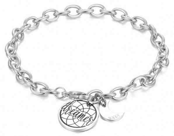 S`Agapõ Ocelový náramek s přívěsky Happy SHAM14 + 2 měsíce na vrácení zboží