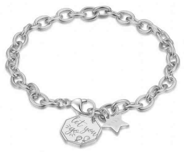 S`Agapõ Ocelový náramek s přívěsky Happy SHAM13 + 2 měsíce na vrácení zboží