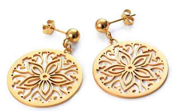 Viceroy Elegantní pozlacené náušnice Happiness 90027E19012 + 2 měsíce na vrácení zboží