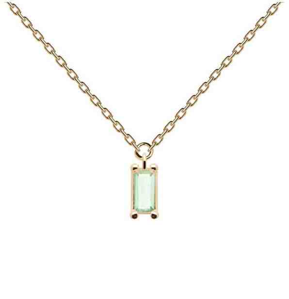 PDPAOLA Něžný pozlacený náhrdelník s přívěskem APPLE ASANA Gold CO01-132-U + 2 měsíce na vrácení zboží