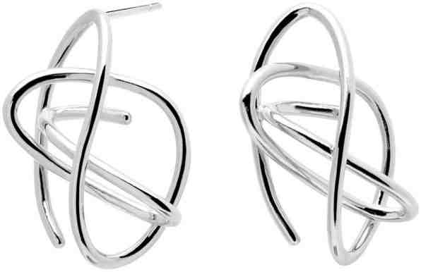 PDPAOLA Originální stříbrné náušnice ESHA Silver AR02-110-U + 2 měsíce na vrácení zboží