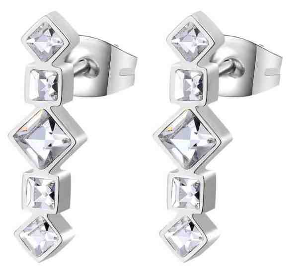 Brosway Okouzlující náušnice s krystaly Symphonia BYM71 + 2 měsíce na vrácení zboží