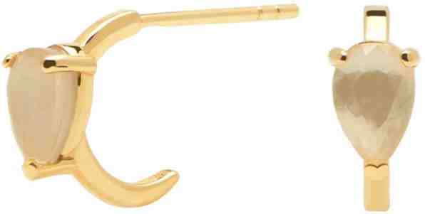 PDPAOLA Něžné kruhové náušnice AMBER ÉCLAIR AR01-233 + 2 měsíce na vrácení zboží