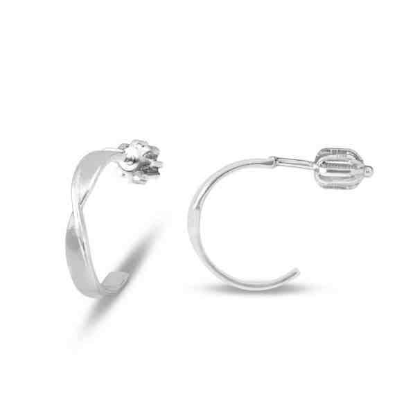 Brilio Silver Stříbrné náušnice kruhy 431 001 02803 04 + 2 měsíce na vrácení zboží