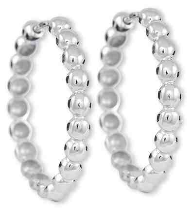 Brilio Silver Nadčasové kruhové náušnice 431 001 02811 04 + 2 měsíce na vrácení zboží