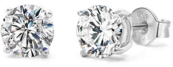 Beneto Krásné peckové náušnice s třpytivým zirkonem AGUP 0,3 cm + 2 měsíce na vrácení zboží