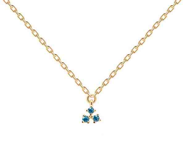 PDPAOLA Něžný pozlacený náhrdelník ze stříbra DAISY Gold CO01-161-U + 2 měsíce na vrácení zboží