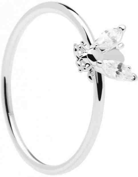 PDPAOLA Krásný stříbrný prsten s něžnou včeličkou BUZZ Silver AN02-218 50 mm + 2 měsíce na vrácení zboží