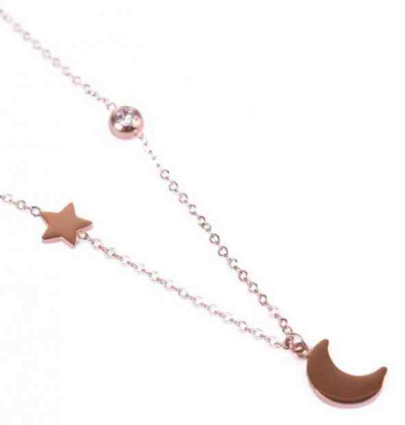 Vuch Elegantní bronzový náhrdelník Infinity Rose gold + 2 měsíce na vrácení zboží