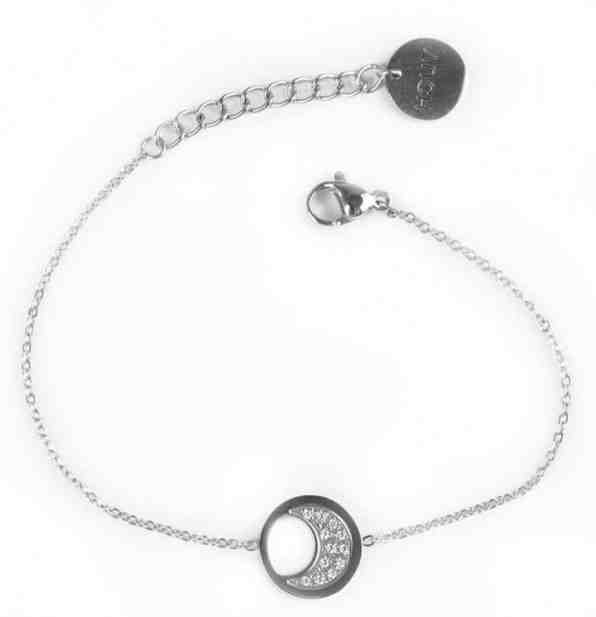 Vuch Módní ocelový náramek Little Silver Moon + 2 měsíce na vrácení zboží