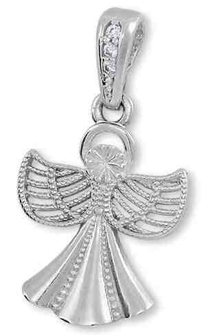 Brilio Přívěsek z bílého zlata Andělíček 249 001 00621 07 + 2 měsíce na vrácení zboží