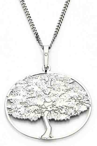 Praqia Stříbrný náhrdelník Strom života KO6327_CU050_45 (řetízek, přívěsek) + 2 měsíce na vrácení zboží
