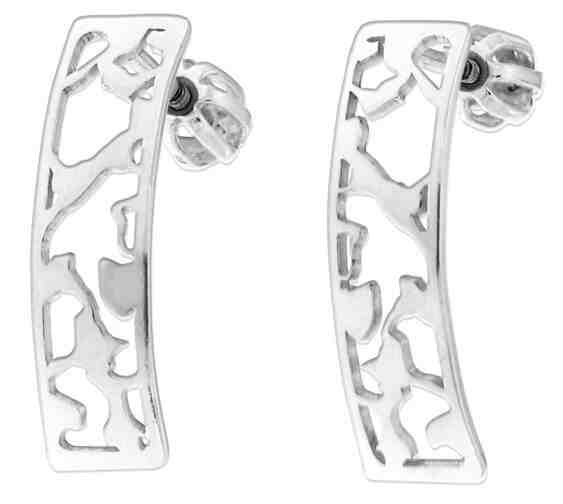 Praqia Úchvatné stříbrné náušnice Marble NA6286 + 2 měsíce na vrácení zboží