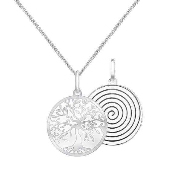 Praqia Stříbrný náhrdelník s krásným přívěskem Spiritual Tree KO6105_CU040_45_A_RH (řetízek, přívěsek) + 2 měsíce na vrácení zboží