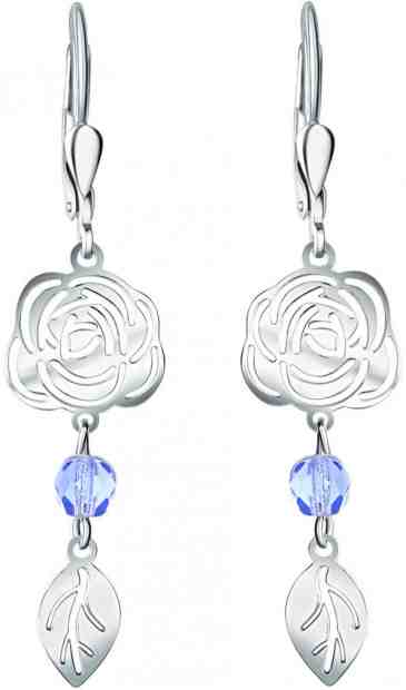 Praqia Hravé květinové náušnice ze stříbra Rose NA6279_RH + 2 měsíce na vrácení zboží