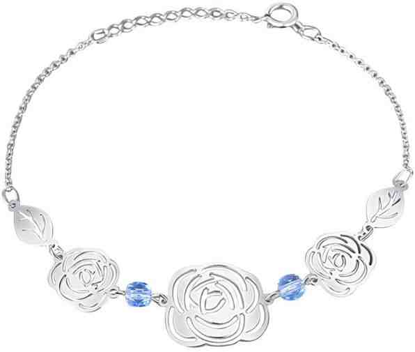 Praqia Hravý květinový náramek ze stříbra Rose KA6280_RH + 2 měsíce na vrácení zboží