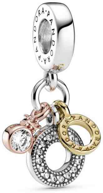 Pandora Tricolor stříbrný přívěsek Monogram 799044C01 + 2 měsíce na vrácení zboží