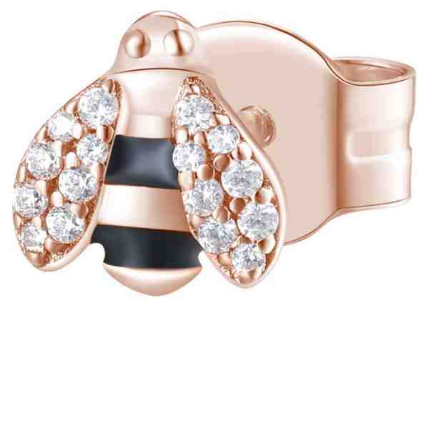 Rosato Bronzová single náušnice se zirkony Včelička Storie RZO050 + 2 měsíce na vrácení zboží