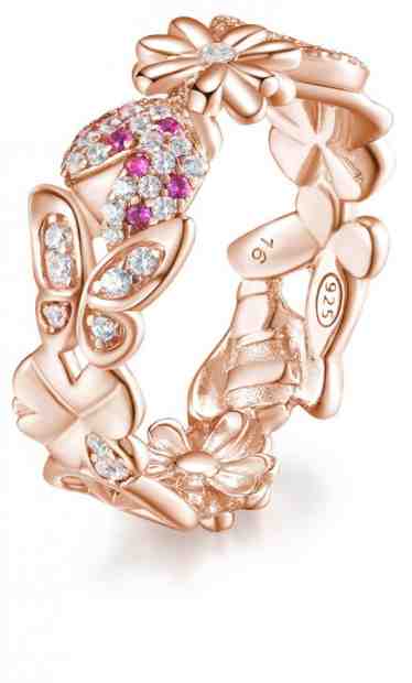 Rosato Překrásný bronzový prsten se zirkony Gaia RZGA32 56 mm + 2 měsíce na vrácení zboží