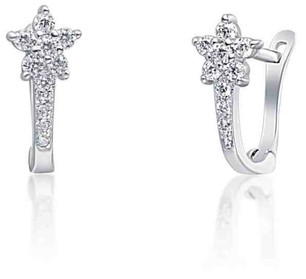 JVD Okouzlující stříbrné náušnice se zirkony SVLE0932XF6BI00 + 2 měsíce na vrácení zboží